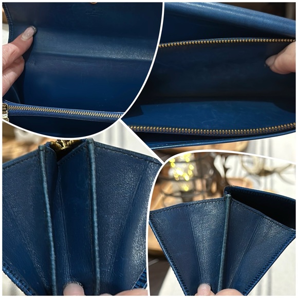🪧 Authentic Louis Vuitton Vintage Malletier Epi Leather Wallet in Blue, EUC🪧 - Picture 13 of 16